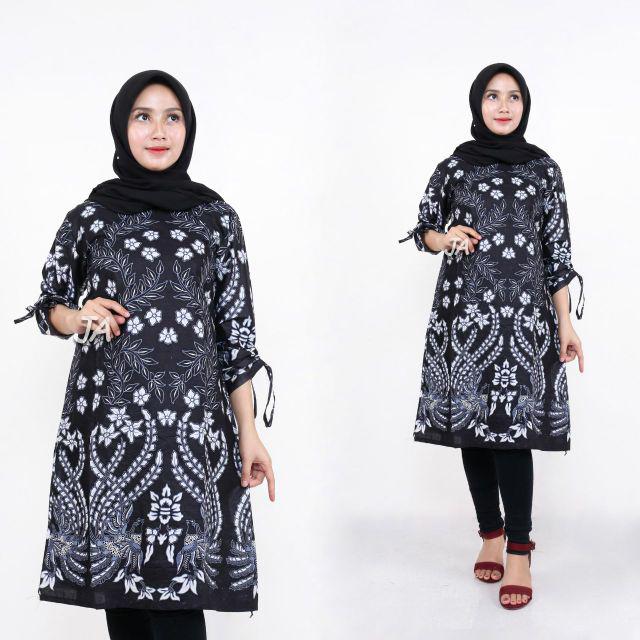 Maura Couple - Sania Ruffle Batik Couple Ori Ndoro Jowi DNT Garansi Termurah Shopee MERA-TUNIK mpret putih