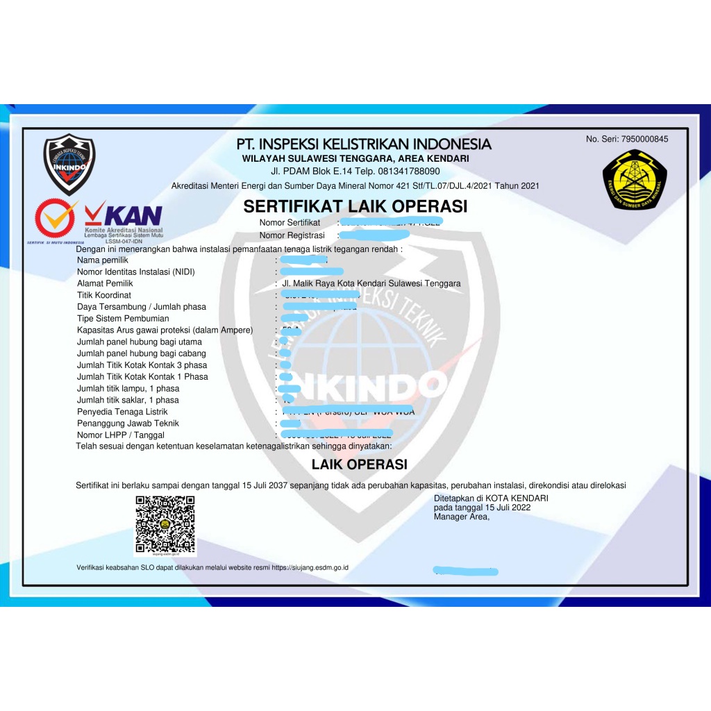 SLO NIDI Pasang Baru Listrik PLN