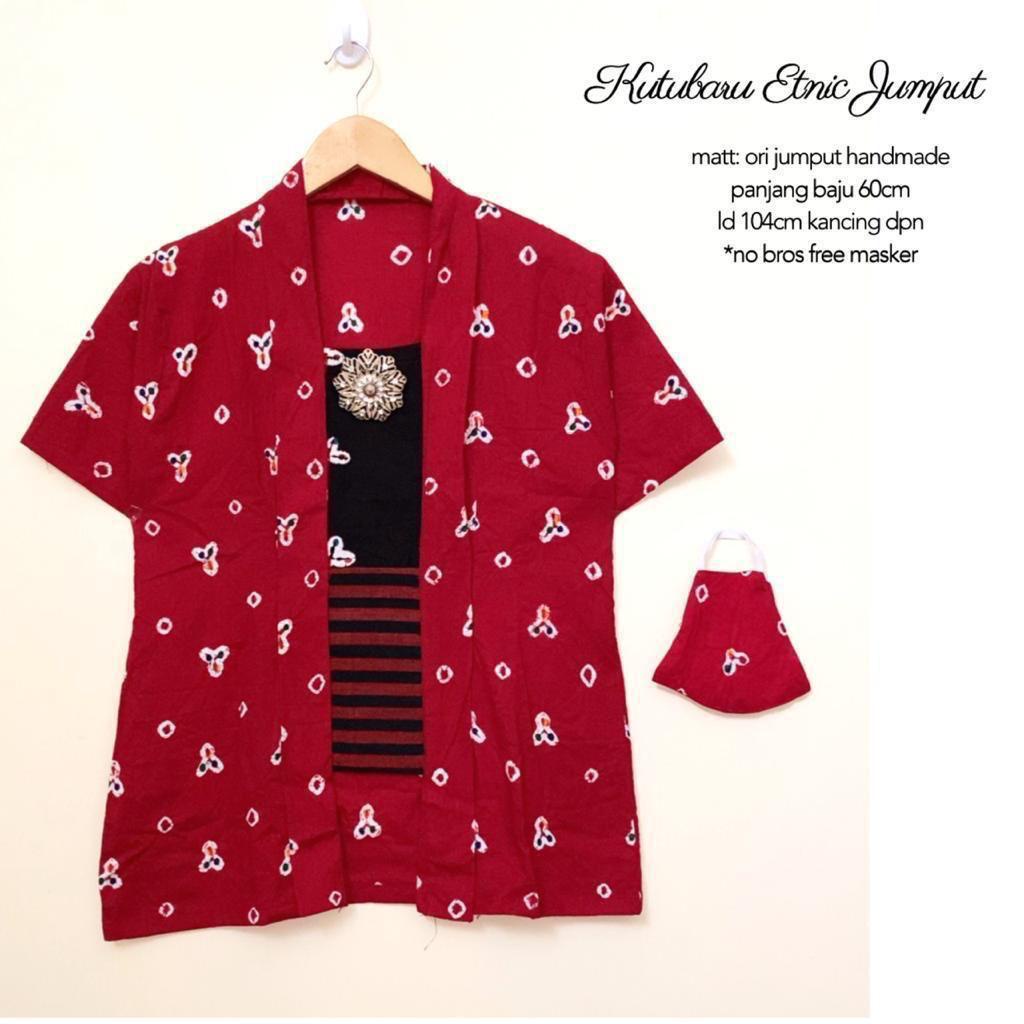 Blouse Batik Solo by Butik Batik Solo Bahan Batik Katun Jumput kode BLOUSE BATIK KUTUBARU ETNIC JUMP