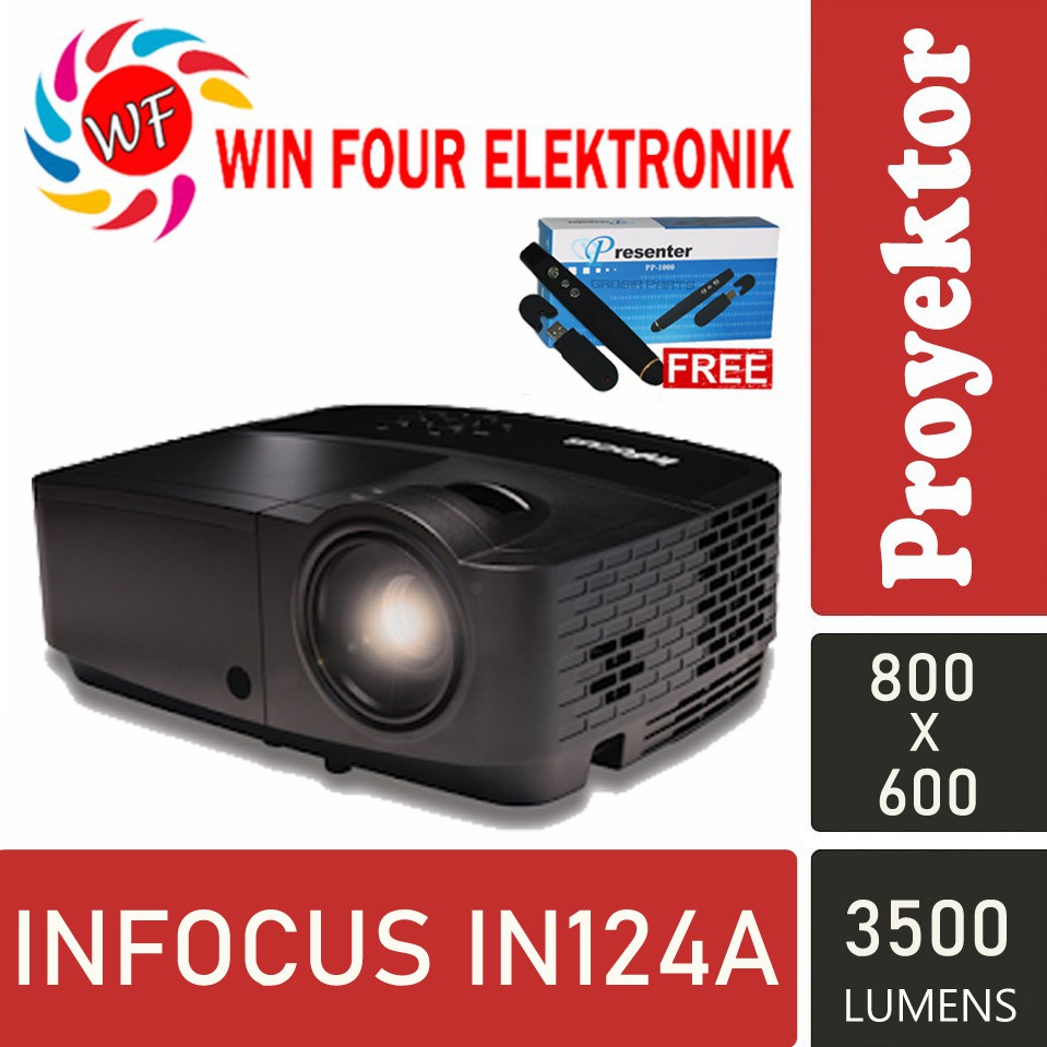 Infocus Proyektor IN124A / 3.500 Lumens / 15.000 : 1 / Proyektor Infocus / Proyektor