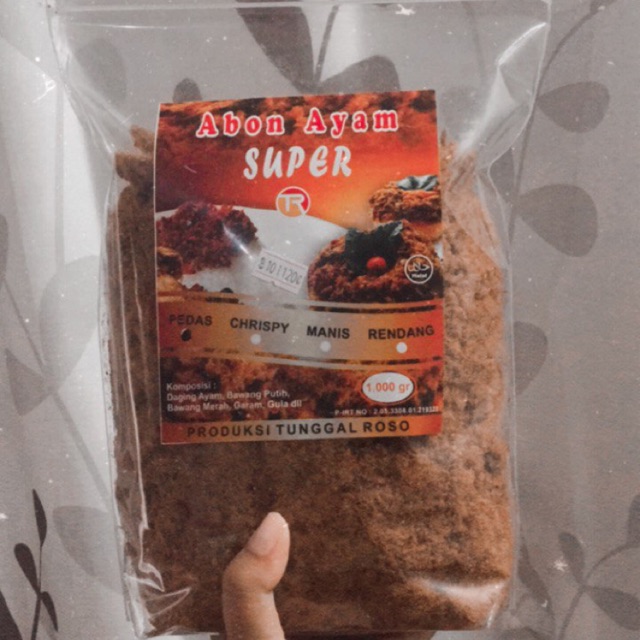 

Abon Ayam Super Tunggal Roso - 1 KG - Pouch