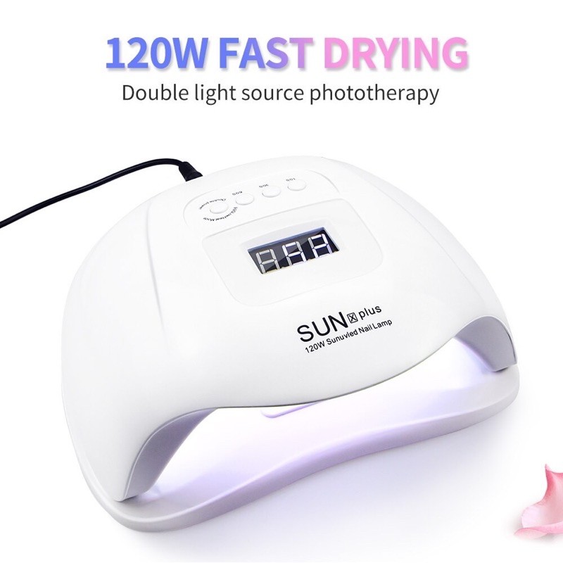 SUN X PLUS 120W  UV Lamp Gel Nail Lamp LED / Pengering Kutek Gel Nail Dryer