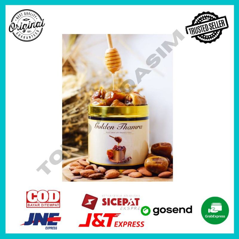 

golden thamra sukari madu almond 500gr - sukari almond madu 500gr