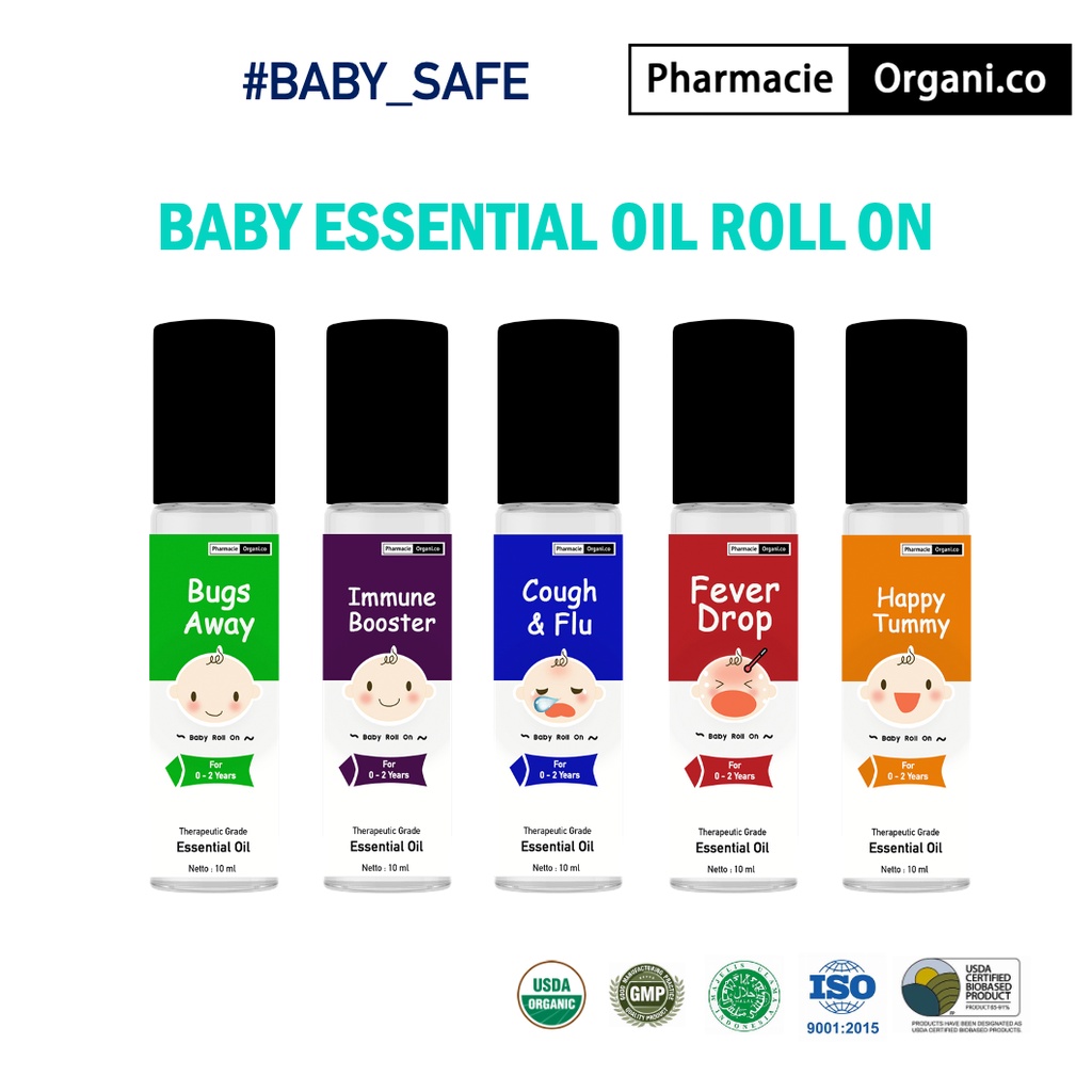 BABY ESSENTIAL OIL ROLL ON 0 - 2 TAHUN BY PHARMACIE ORGANICO