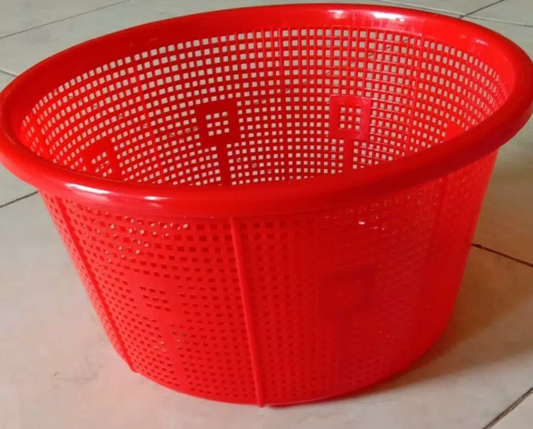 Bakul Telur Plastik/keranjang Buah Plastik /besek Nasi Plastik Ukuran 26cm