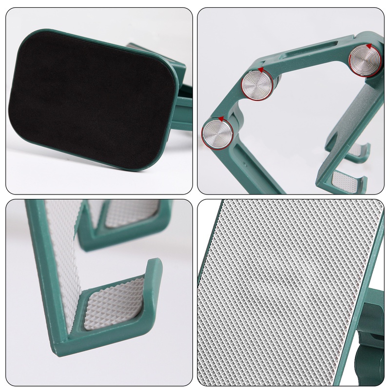 (Green) Stand Holder Hp Universal Bisa Dilipat / Disesuaikan Untuk Iphone / Android