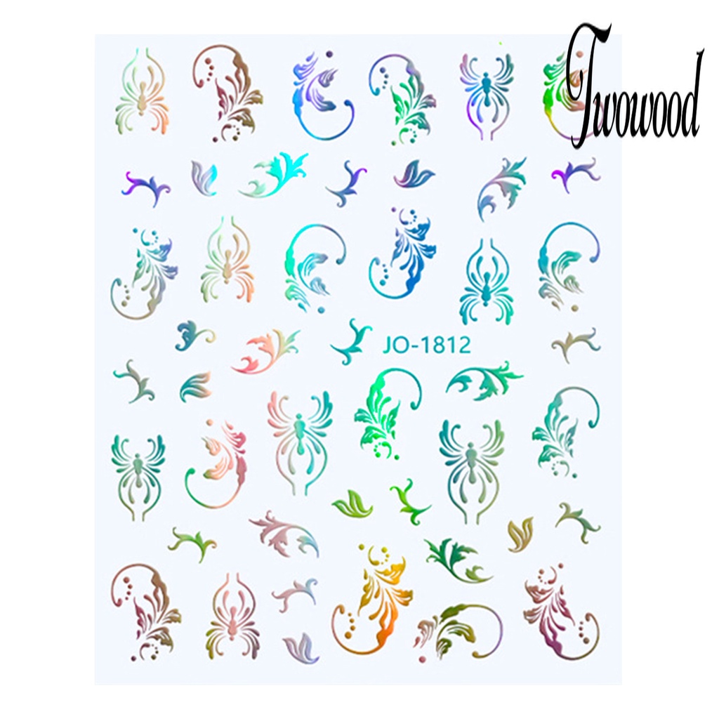 Twowood Stiker Kuku Anti Iritasi Untuk Nail Art / Manicure