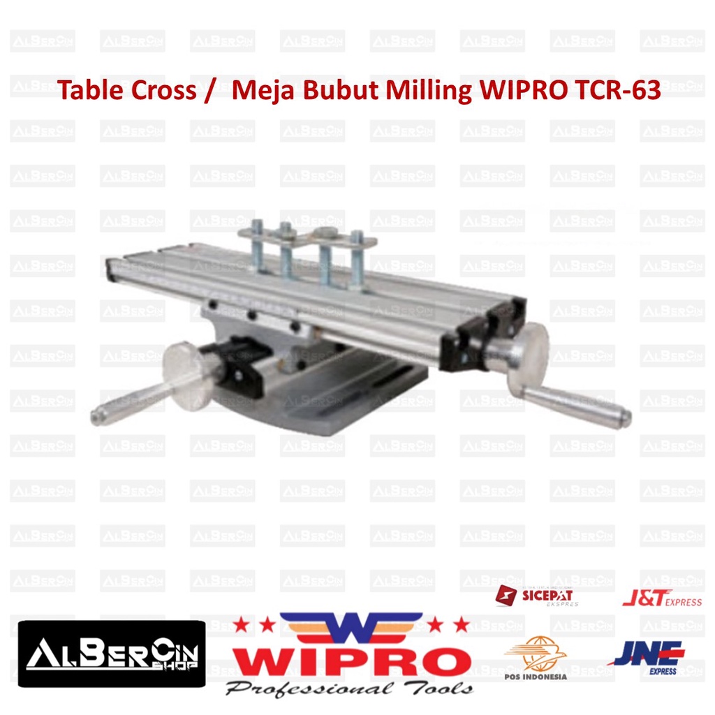 Table Cross Ragum Meja Bubut Miling Aluminium WIPRO TCR-63 TCR63