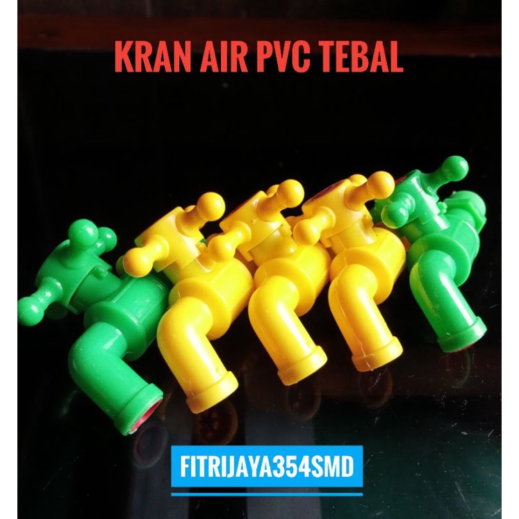 Keran kran air tembok PVC HSS  Kran model onda 1/2 inch kran air plastik PVC samarinda