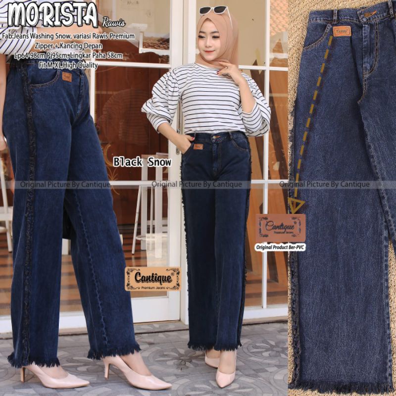 Celana jeans wanita / Morista rawis by cantique / Celana rawis muslimah