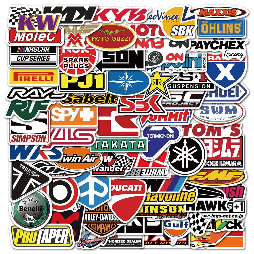 

Motorcycle Automotive Sticker Pack (99pcs)