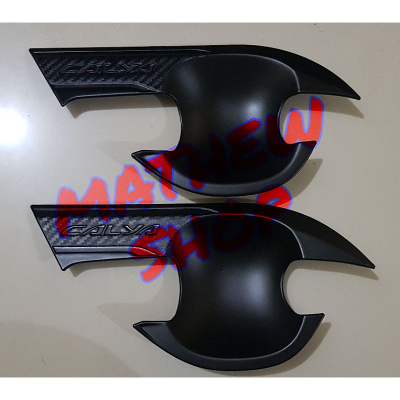 Outer Handle Calya Hitam Carbon - Outer Cover Handle Calya Hitam - Mangkok Pintu Toyota Calya Hitam