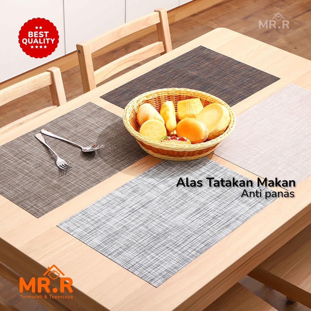 Tatakan Piring Meja Makan Tahan Panas Tatakan Gelas Aesthetic Alas Piring Anti Panas Table Mat Placement Tatakan Serbaguna