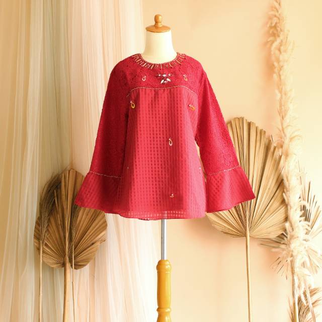 Ld 108cm - Atasan brokat - atasan pesta - baju pesta