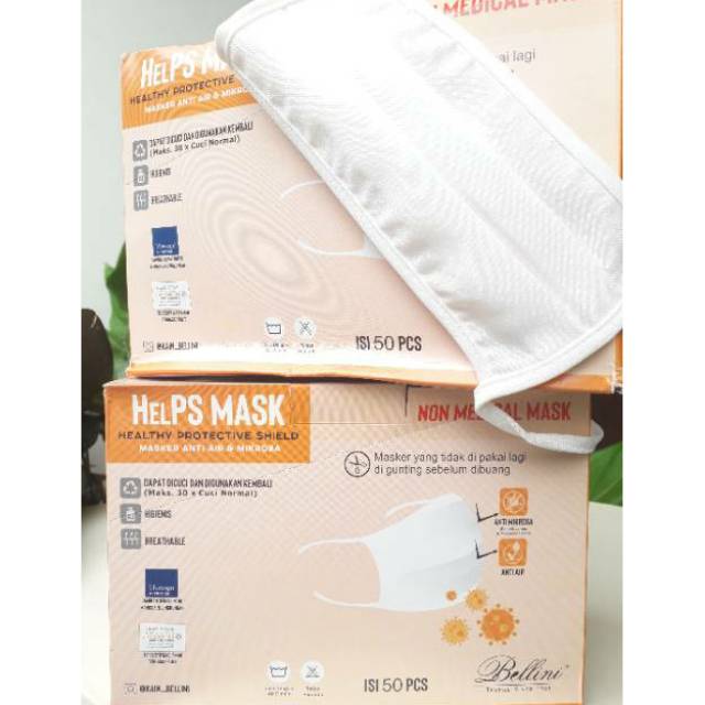 MASKER KAIN SNI BELLINI ANTI AIR ORIGINAL