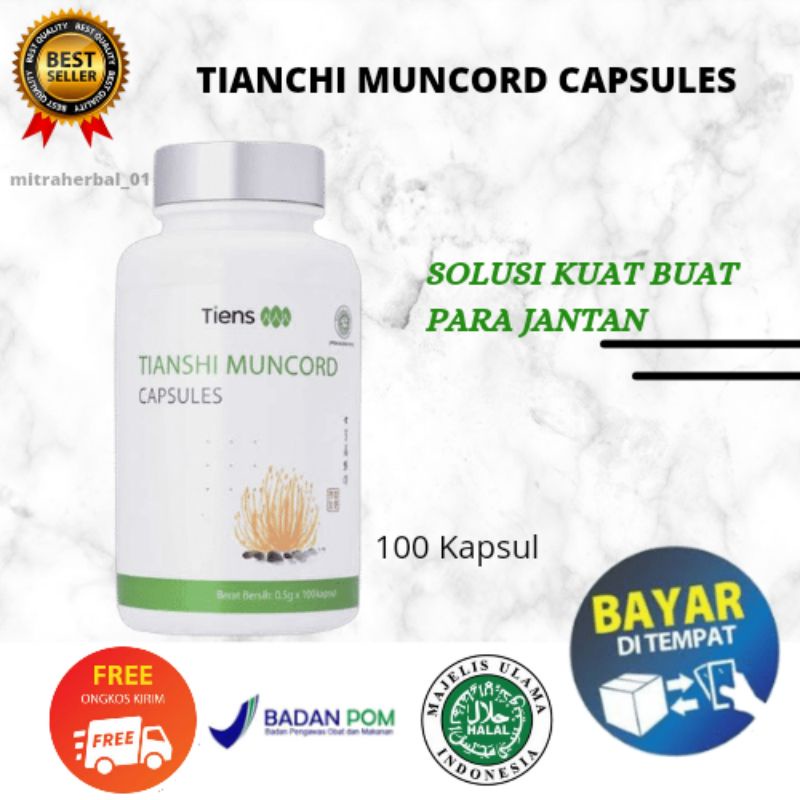 [COD] TIANSHI MUNCORD CAPSULES || 100 KAPSUL ||