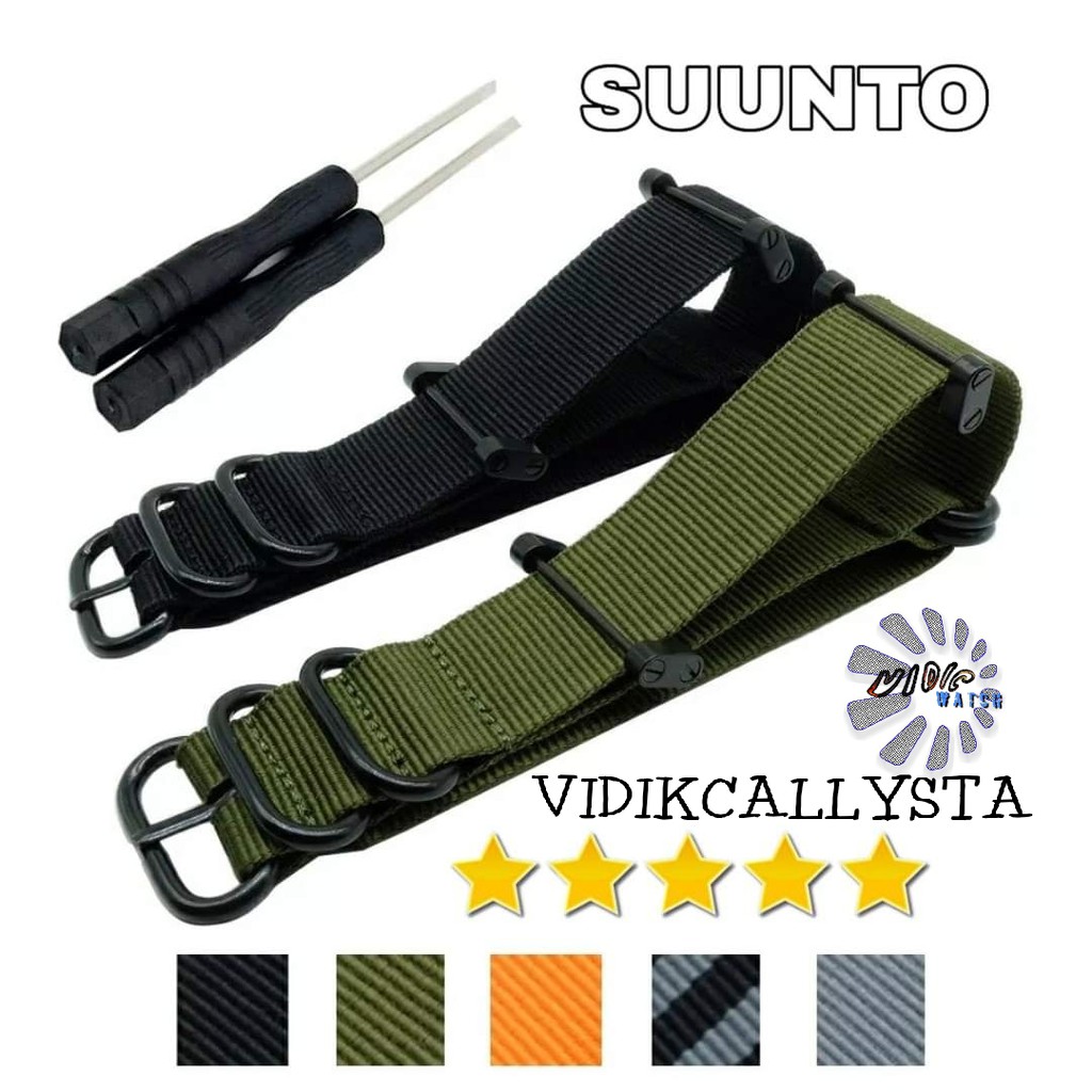 Suunto Core Strap Nylon Zulu Tali Suunto Core Canvas Suunto Traverse Essential