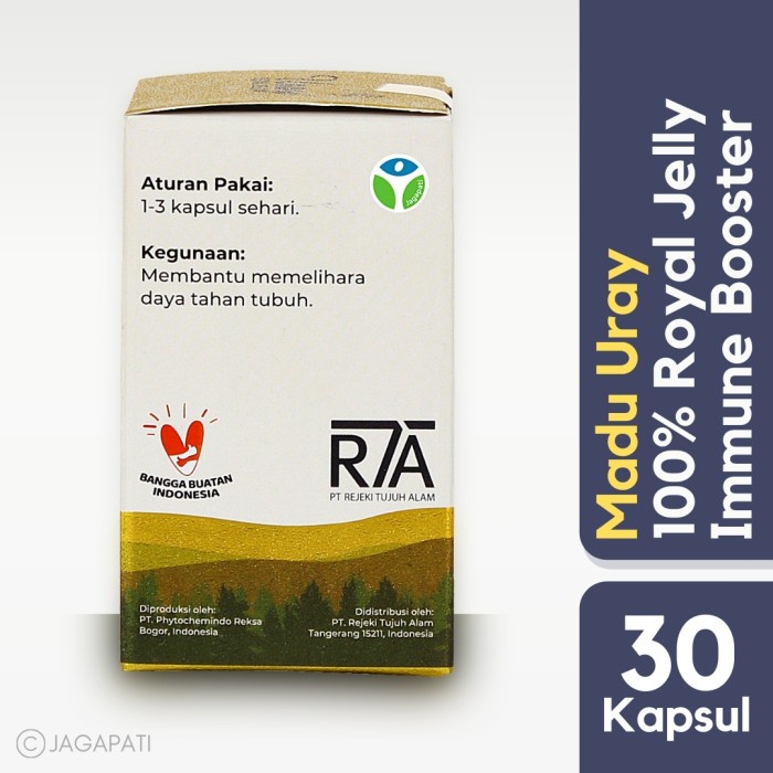 

madu- madu uray royal jelly - 100% ekstrak royal jelly murni - 30 kapsul -madu.