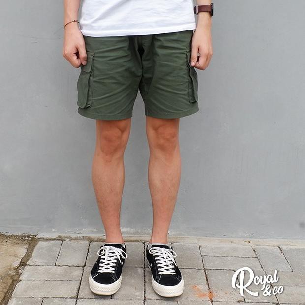 Rekomendasi 6.6 CELANA CARGO PENDEK OLIVE / SHORT CARGO PANTS / BOARD SHORT / CARGO PANTS OLIVE - Te