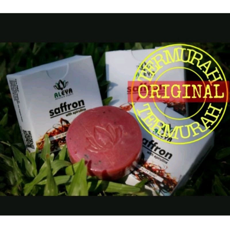 Sabun Saffron Aleya Asli BPOM Original Safron Wajah Pemutih