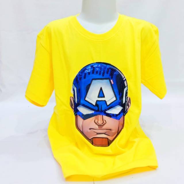 Kaos anak laki- baju anak superhero bisa nyala