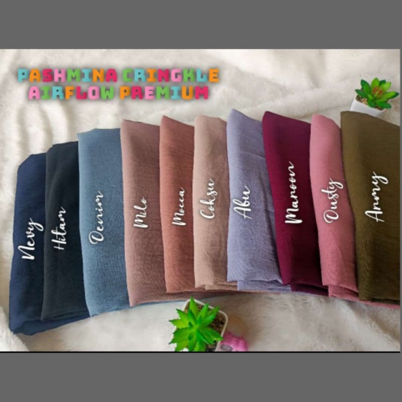 pashmina Crinkle Airflow Premium