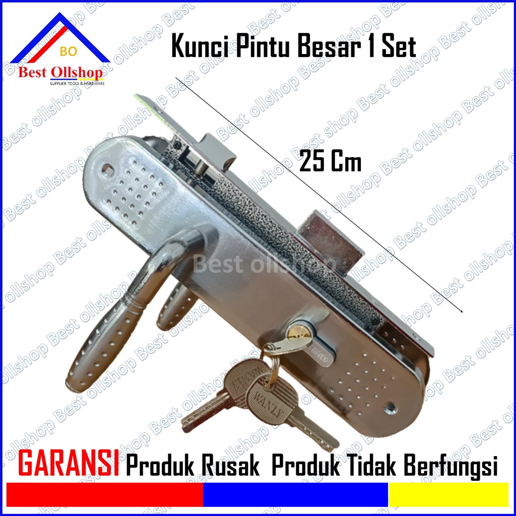 Kunci Pintu Rumah Handle Full Set Babet Minimalis Besar 25 Cm