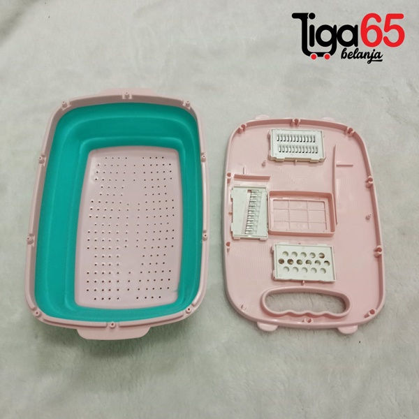 365 Kitchenware #40733 Set Alat Dapur Serbaguna Pisau Pemotong Talenan 10 in 1 Kitchenware 2671