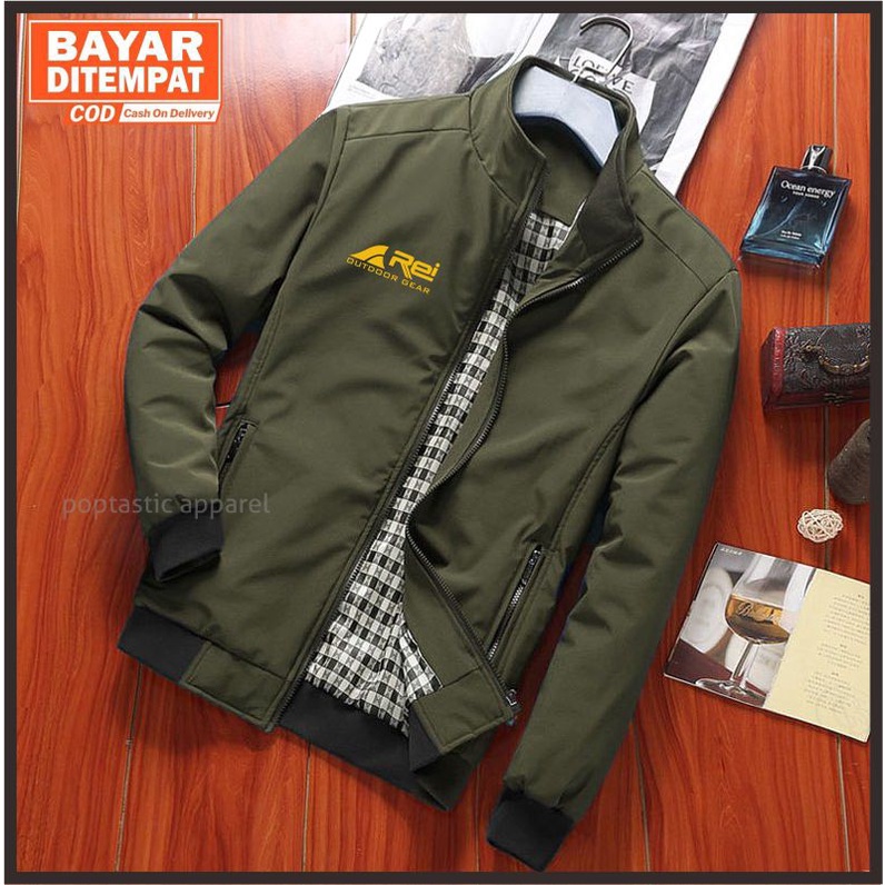 Jaket Musim dingin Jaket parasut pria Bomber hurrington Formal Taslan Waterproof