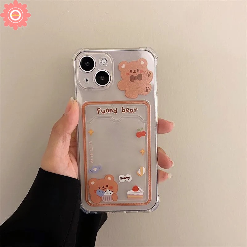 Soft Case Tpu Transparan Shockproof Motif Kartun Kelinci Untuk iPhone 11 7 6s 8 plus 13 12 Pro Max 6 XR X XS Max SE 2020