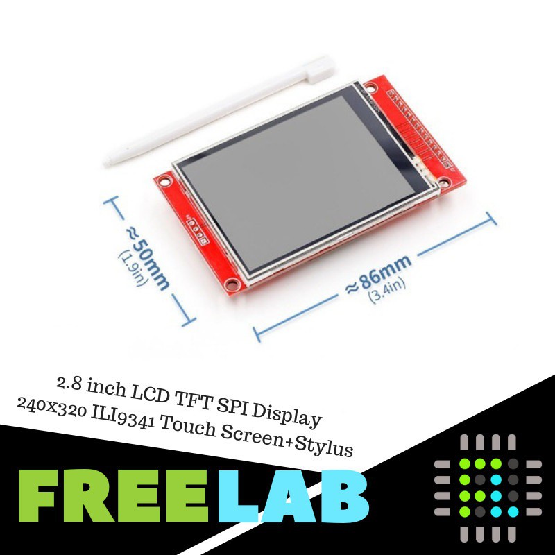 2.8 inch LCD TFT SPI Display Color Modul ILI9341 Touch Screen + Stylus