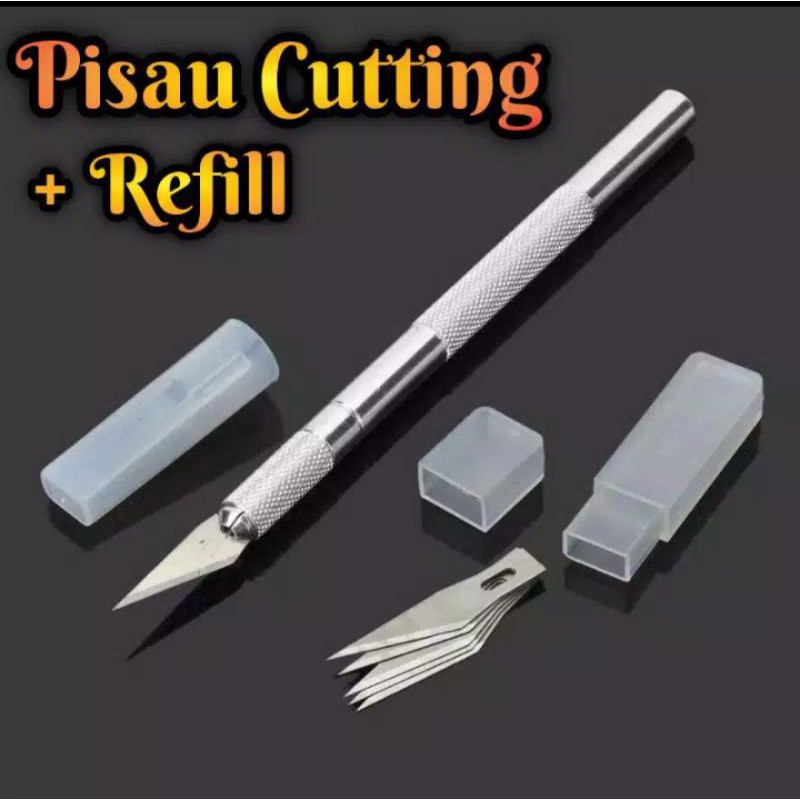 Pisau IC Servis Hp Cutting Sticker Pisau Ukir + Refill 5 pcs