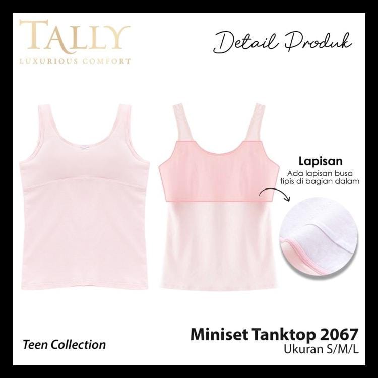 Singlet PREMIUM Remaja Busa Tipis Tally / Miniset Perempuan / Tank Top Busa Tipis Anak Cewek ABG Tally 2067