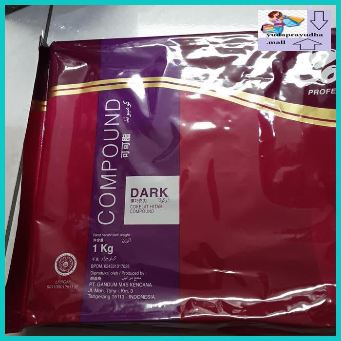 

54Etr7U- Colatta Dark Compound Chocolate, Colata Bukan Repack, Kemasan 1Kg - Tanpa Pengaman 9Uhhjt7-