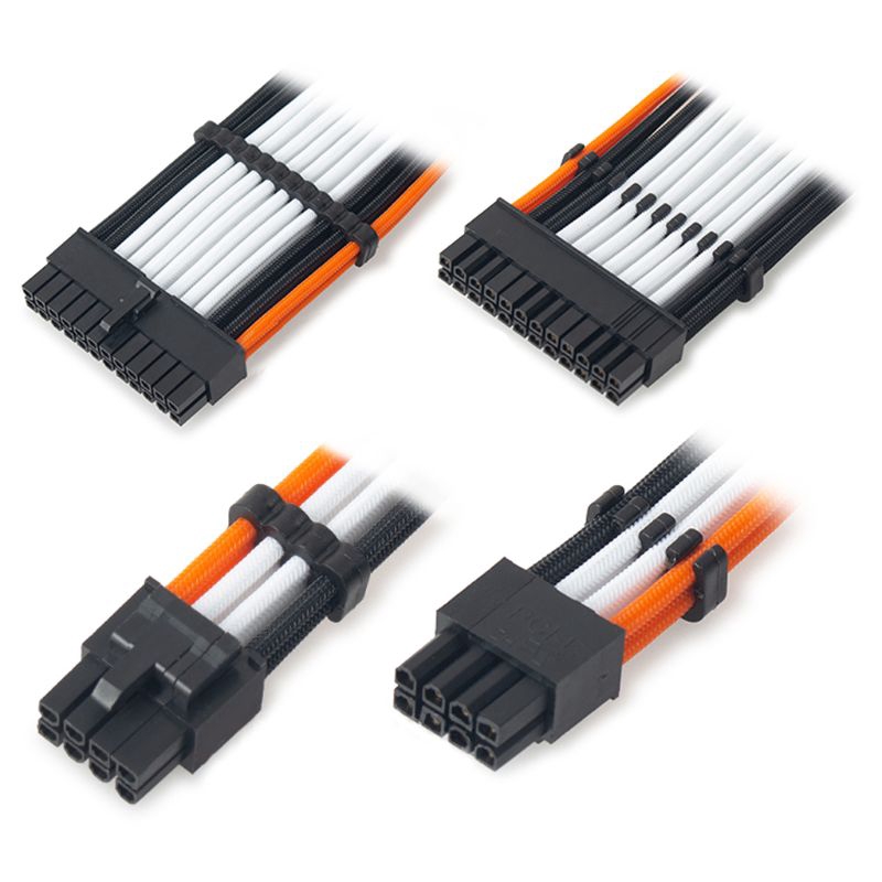 ❀CRE 16Pcs/Set PP Cable Comb/Clamp/Clip/Organizer for 2.5-3.2mm PC Power Cables Wiring 4/6/8/24 Pin