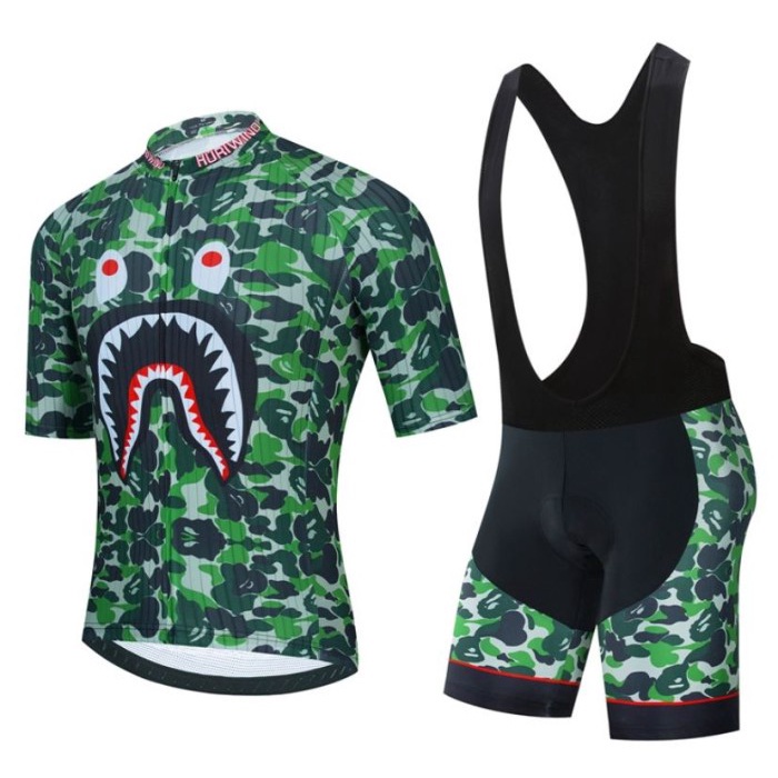 Jersey Set Sepeda Roadbike / MTP HURIWIND Motif A