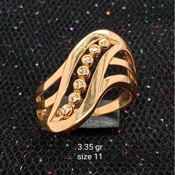 Cincin Emas 17K - 3.35 gr Kadar 750 - 1374