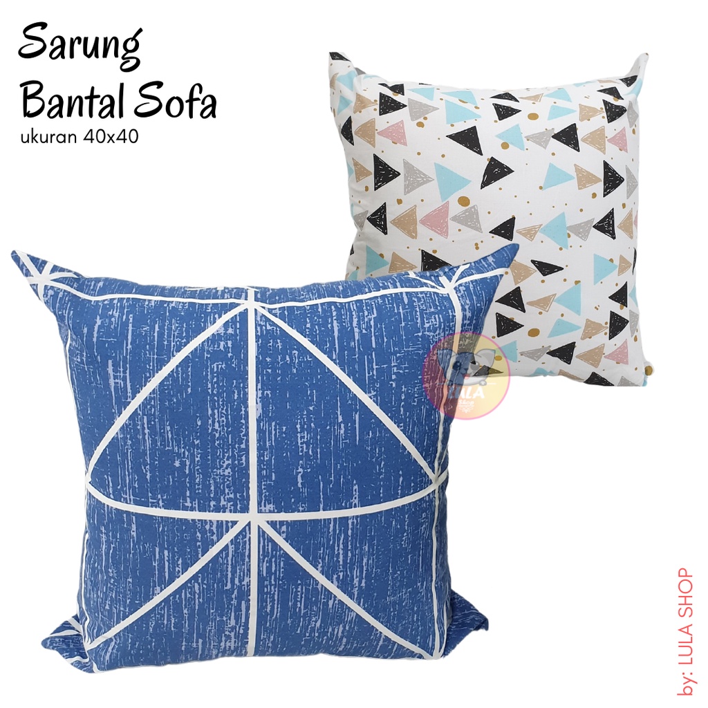 Sarung Bantal Sofa 40x40 / sarung bantal sofa / sarung bantal kursi / sarung bantal kotak / sarung bantal