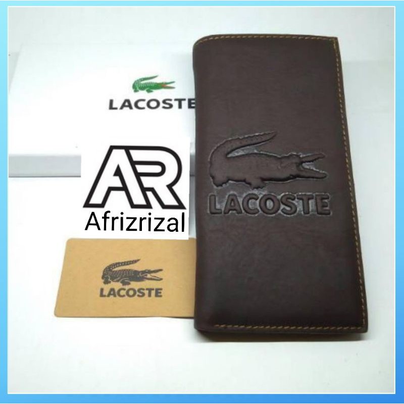 DOMPETKULIT PANJANG /DOMPET KULIT PRIA / DOMPET KULIT LACOSTE /DOMPET KULIT IMPOR Levis lacoste