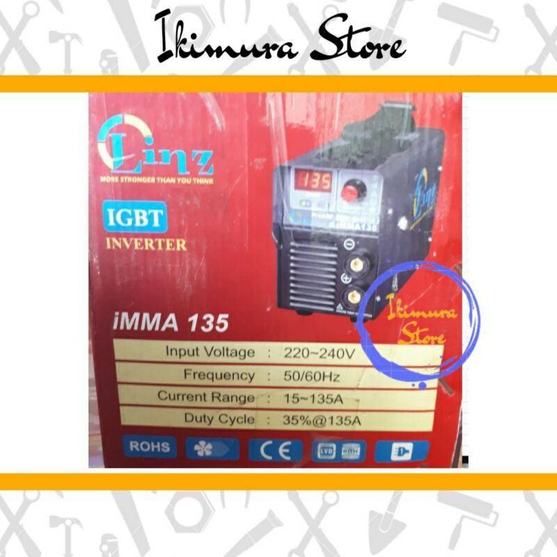 Inverter IGBT LINZ Super / Mesin Las Inverter 135A