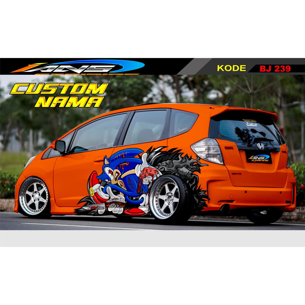 DECAL STICKER MOBIL HONDA JAZZ, BRIO, AGYA, MOBILIO, XPANDER / STICKER MOBIL