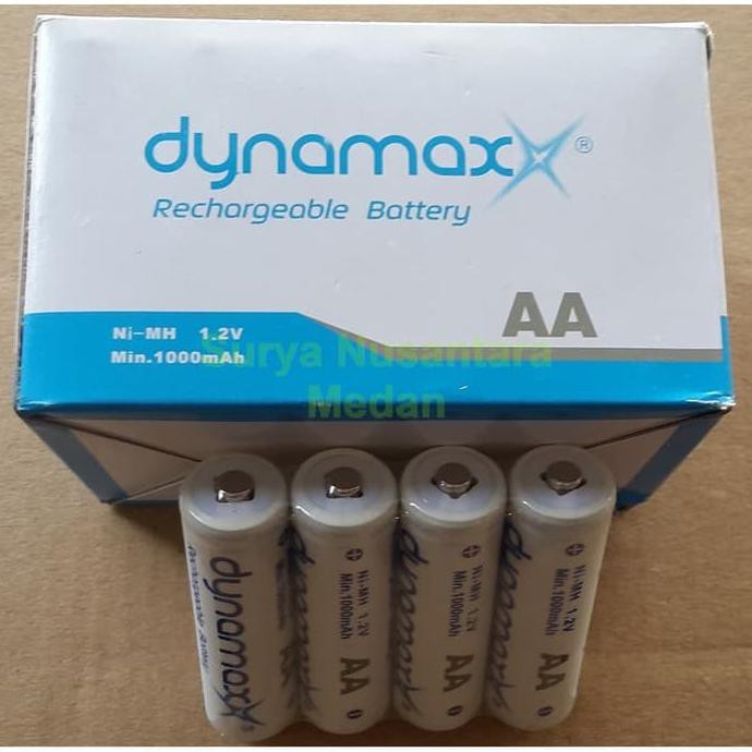 Discount Baterai Cas Aa Dynamax 1,2V Rechargeable Recas Ni-Cd Isi Ulang A2 Dijamin Ori