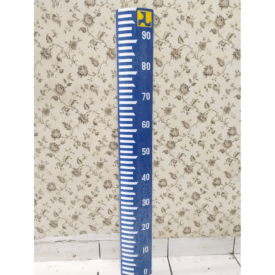 PeilScale PeilSchaal Papan Duga Air Ukuran 1M