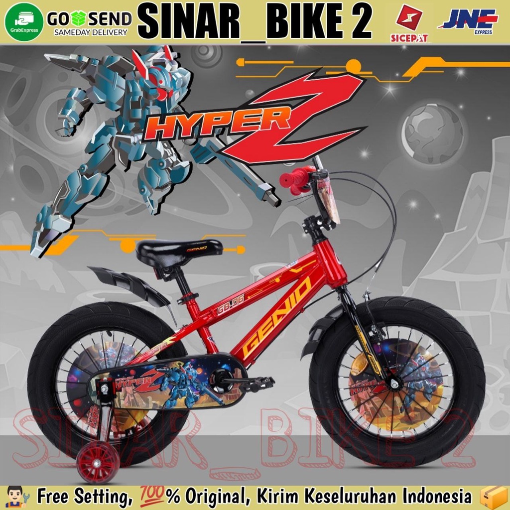 Sepeda Anak Laki Bmx Genio Hyperz 12,16 &amp; 18 Inch