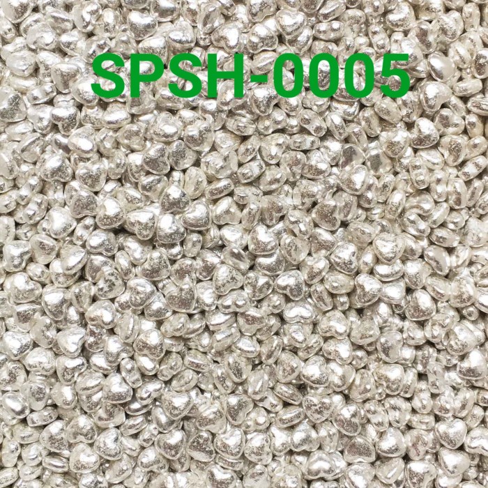 

SPSH-0005 SPRINKLES SPRINKLE SPRINKEL 500GR KILO HATI SILVER PERAK BEST SELLER