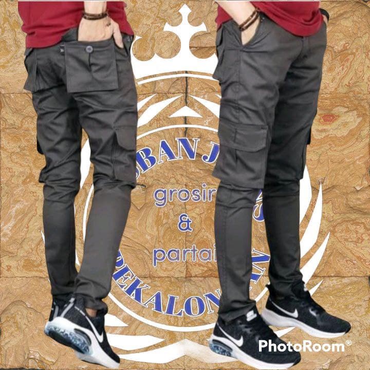 PROMO CELANA PANJANG CARGO PRIA NON STRET KAIN TWIL/DRIL GREAT A/CELANA CARGO PANJANG/CARGO PANJANG/