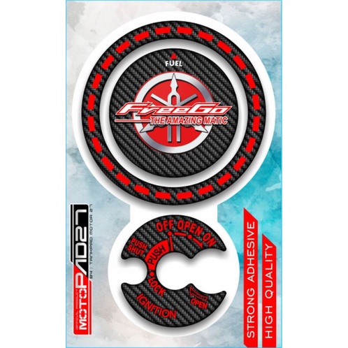sticker fuelpad keypad resin Yamaha FREEGO