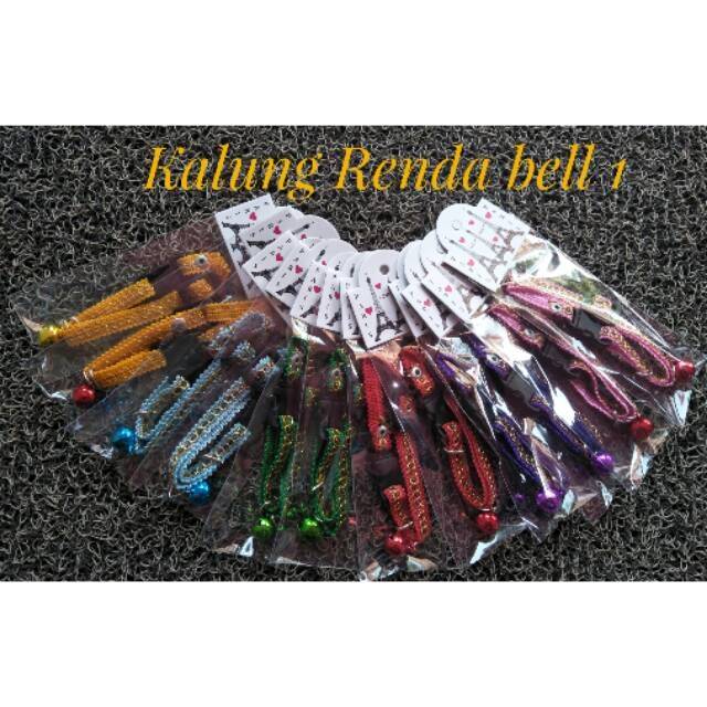 Kalung kucing renda bell 1 &quot;14mm&quot;