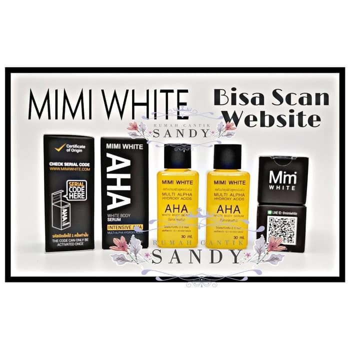 Mimi White AHA ~ White Body Serum ~ [ Bisa Scan ] 100% ORI Thailand