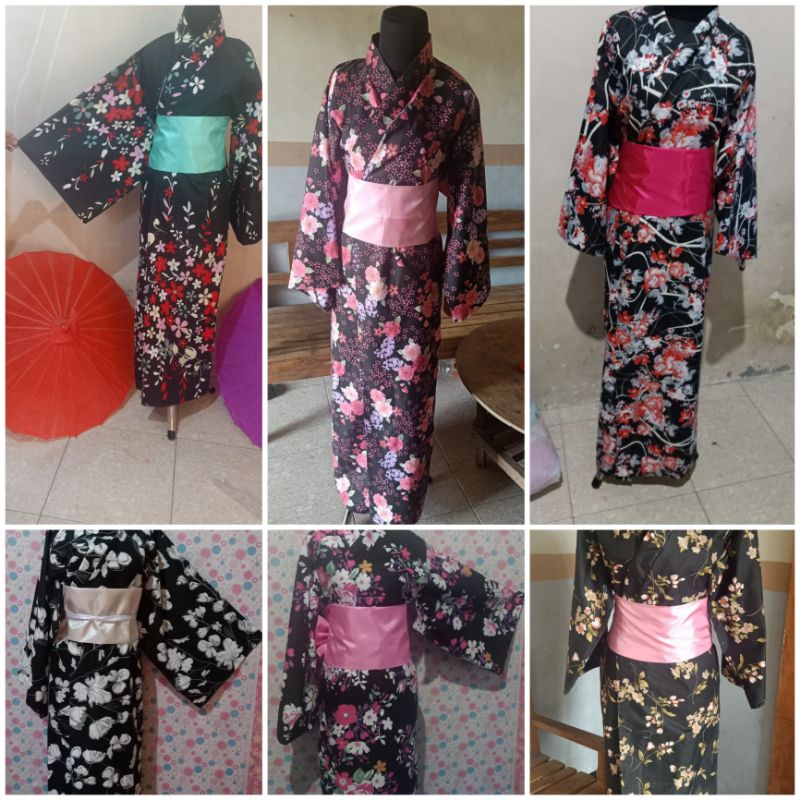 yukata Wanita Kimono Jepang